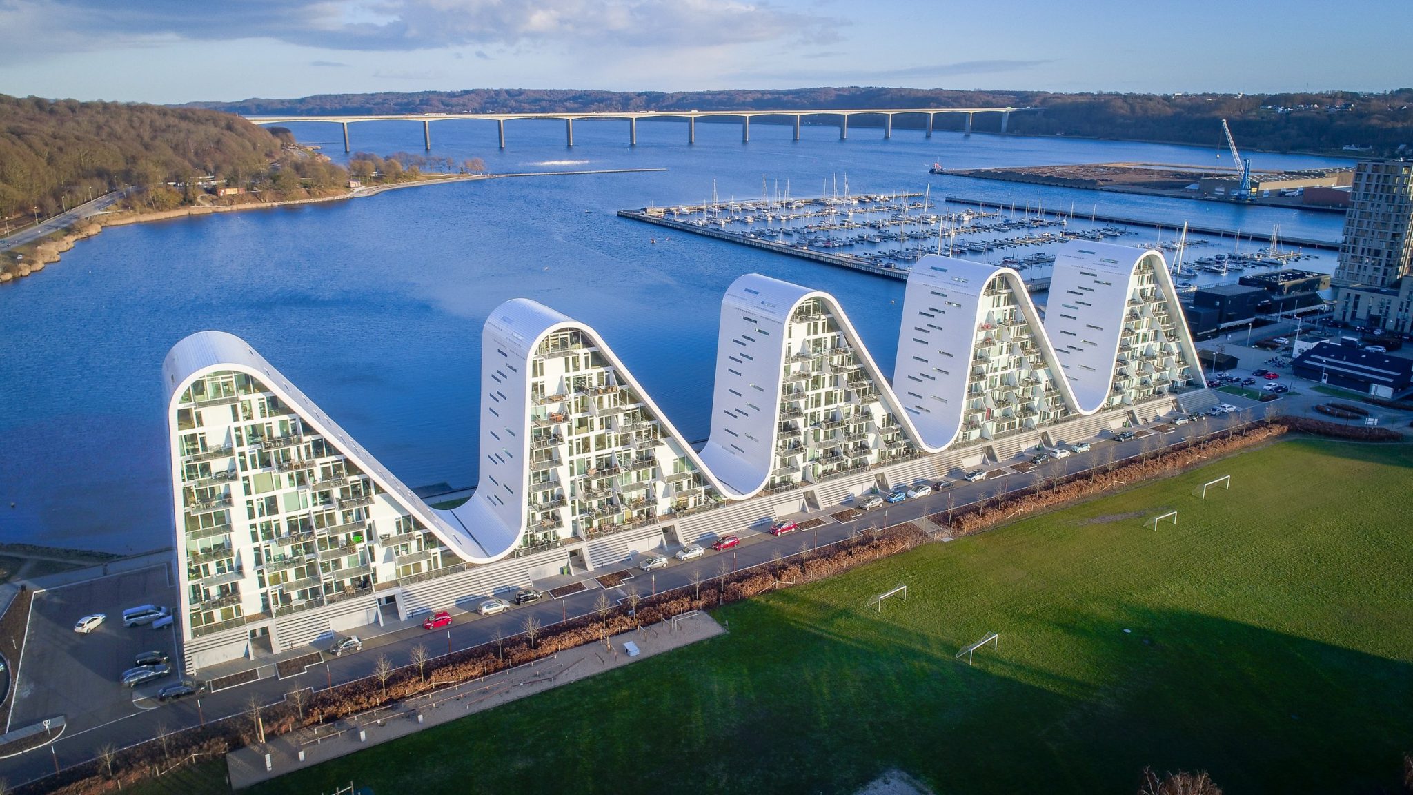 vejle kommune bygninger langs vand